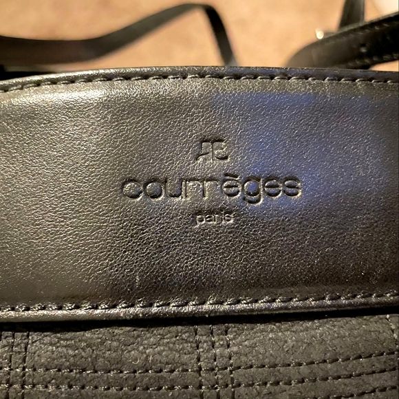 RARE Courreges VINTAGE Suède Leather Bag HTF - Picture 7 of 13